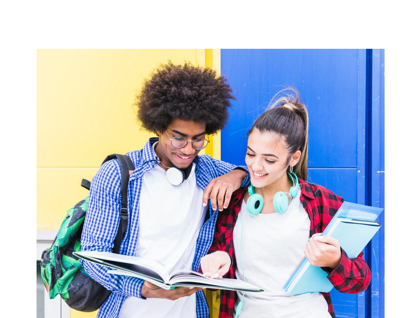 Happy students