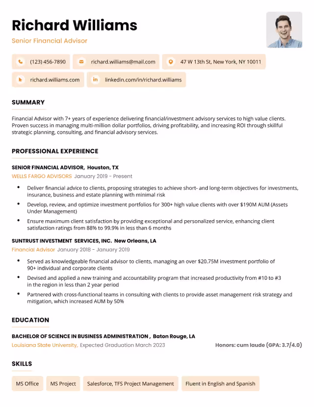 Chicago Resume
